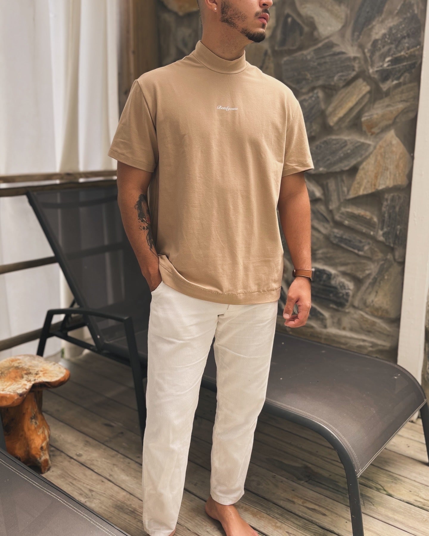 New Life Tan T-shirt (Relaxed Fit)